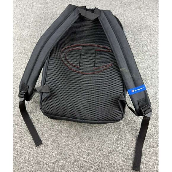 Champion Manuscript Backpack Men Black Gray Zippers Multi Pocket School Travel - Picture 2 of 12